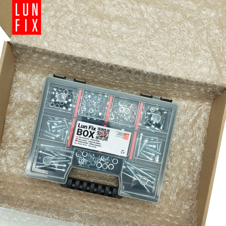 Śruby imbusowe nakrętki podkładki 300szt. M5 ocynkowane