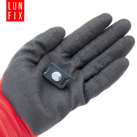 Złączka typu L 6x20 mm zapinka klips do paneli grafit NSO6 1szt.