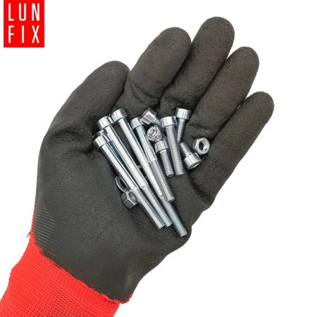 Śruby imbusowe nakrętki podkładki 450szt. M6 ocynkowane