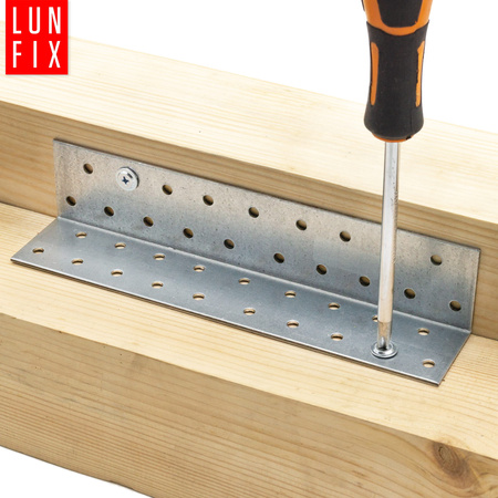 KM6 Kątownik ciesielski montażowy łacznik 40x40x200 gr. 2,0mm 10szt