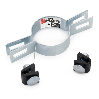 Obejma pośrednia fi42 mm ocynkowana komplet