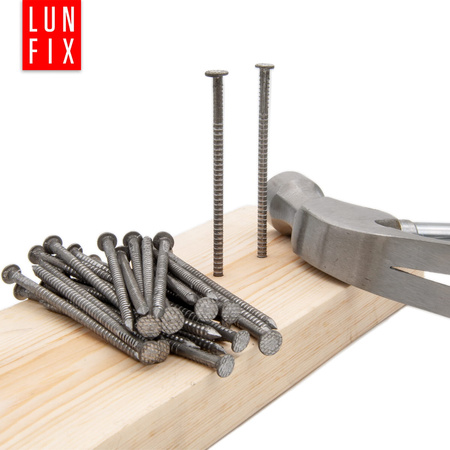 Gwoździe pierścieniowe 3,1x40 mm 1,5" ciesielskie czarne 1kg