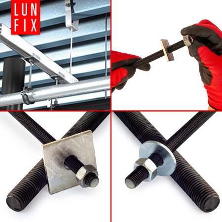 Pręt gwintowany szpilka M8 czarny 1000 mm klasa 10.9 1szt.