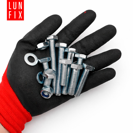 Śruby nakrętki podkładki 390szt. zestaw M12 ocynk