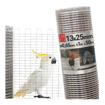 Siatka hodowlana 100cm 13x25 fi 0,65mm zgrzewana ocynkowana 50mb