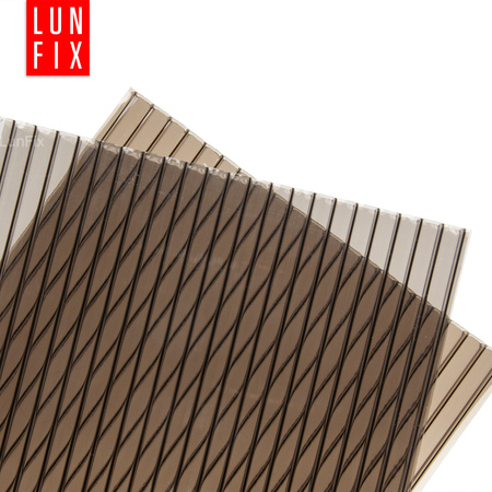 Poliwęglan komorowy 10mm płyta brązowa 105x200cm