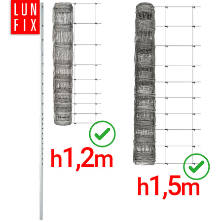 Słupek ogrodzeniowy leśny 200cm 2m