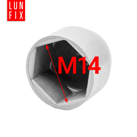Zaślepka na śruby M14/22 maskownica kołpak biała 100szt.
