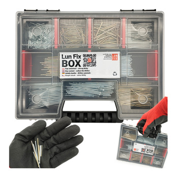 Zestaw gwoździ 500szt. stolarskie 1,2x25-1,8x50 złote + srebrne