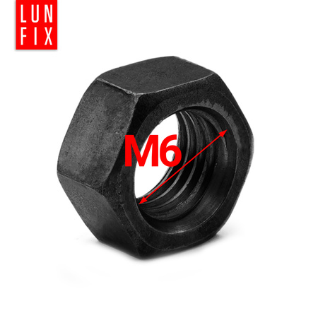 Nakrętka sześciokątna M6 czarny ocynk DIN934 klasa 8 1kg