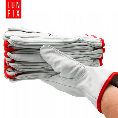 Rękawice robocze z koziej skóry 10 XL białe 1szt.