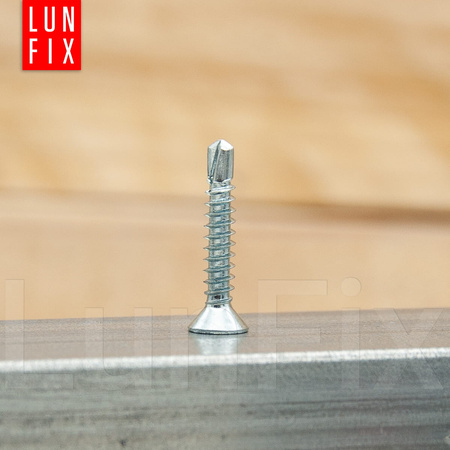 Wkręty samowiercące 4,2x25mm stożkowe ocynkowane DIN7504 500szt.