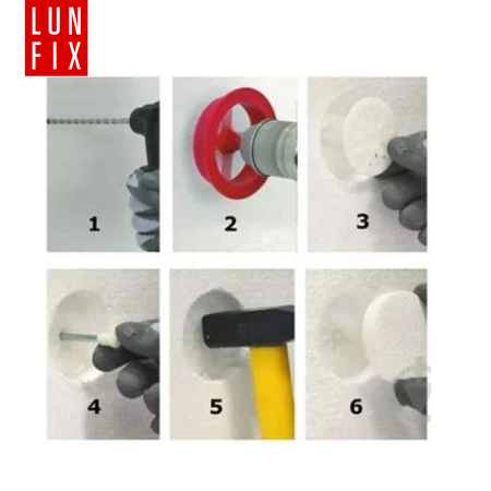 Zaślepka styropianowa biała 67 mm 100szt.