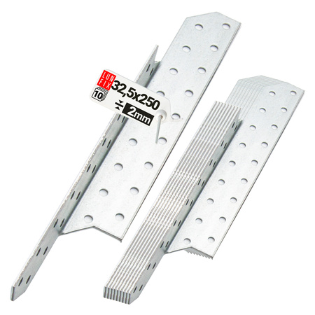 Łącznik krokwiowy LK5 ciesielski 250x32,5 mm LEWY 10szt.