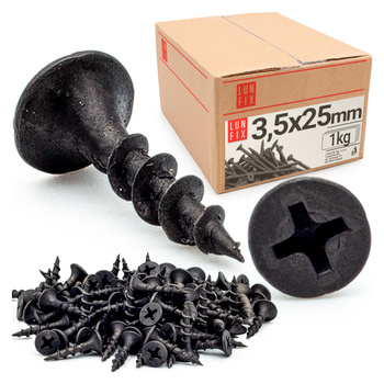 Wkręty do płyt gipsowych g-k 3,5x25 do drewna KGD 1kg