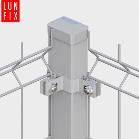 Obejma narożna 40x60 mm srebrna komplet
