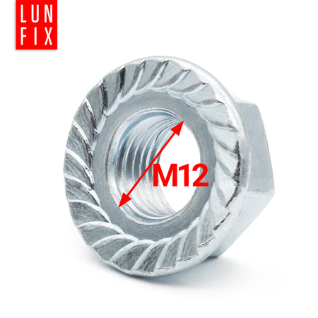 Nakrętka kołnierzowa M12 DIN6923 ocynkowana 1kg