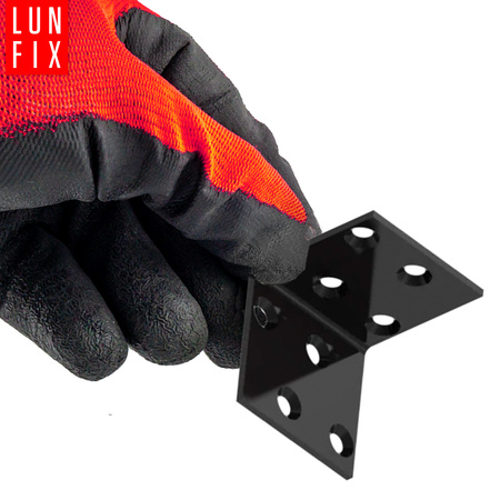 Kątownik montażowy czarny 40x40x40x2 10szt.