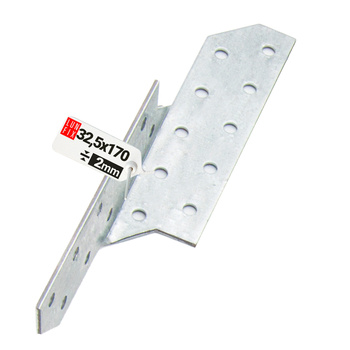 Łącznik krokwiowy LK1 ciesielski 170x32,5 mm LEWY 1szt.