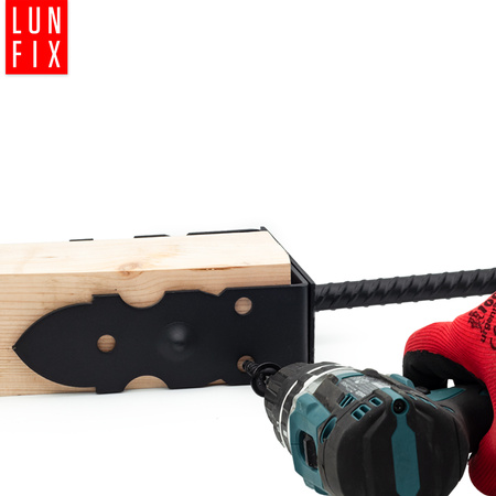 Wkręt talerzowy czarny 6x50 ozdobny ocynkowany 100szt.