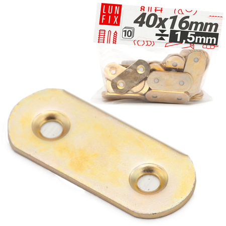 Łącznik meblowy 40x16x1,5 LR1 10szt.