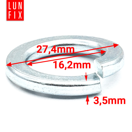 Podkładka sprężysta M16 ocynkowana DIN127 1kg