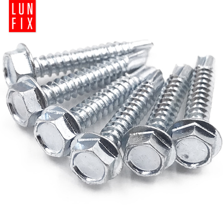 Wkręty samowiercące 4,8x32 łeb 6-kątny DIN7504 ocynk 500szt.