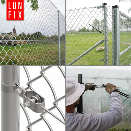 Drut naciągowy do siatki 3mm srebrny ocynkowany 50mb