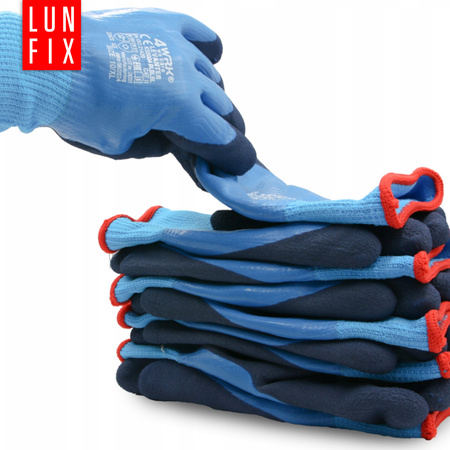 Rękawice robocze zimowe ocieplane wodoodporne 10 XL 12szt.