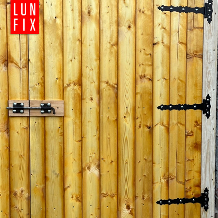 Ozdobny zawias trójkątny czarny 130x125x30x2 1szt.