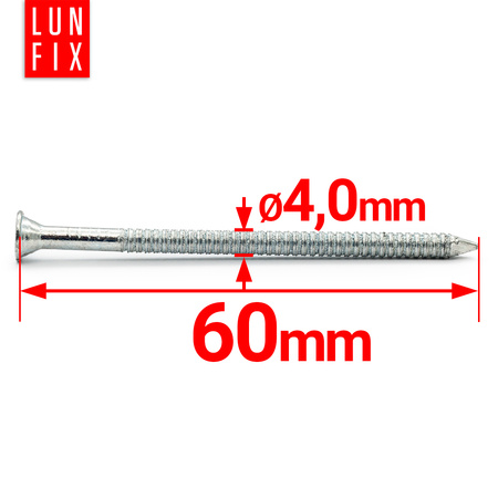 Gwoździe ciesielskie Anchor 4x60 mm 2,5" ocynkowane 0,5kg