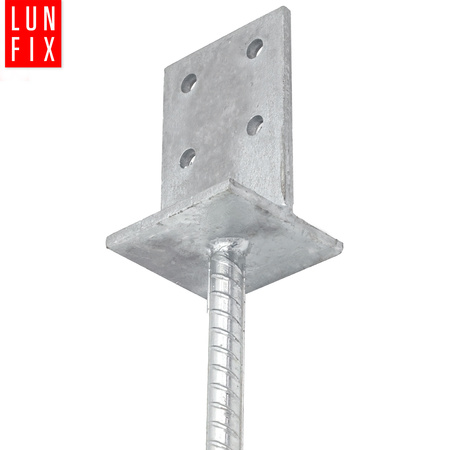 Podstawa słupa wpuszczana 70mm kotwa z prętem do betonu