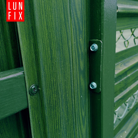 Łącznik typu "T" do mocowania paneli ogrodzeniowych ocynkowany RAL7016 antracyt