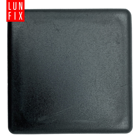 Zaślepka kwadratowa 120x120 nasadka do profili czarna 10szt.