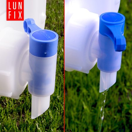 Kanister z kranem 25l zbiornik na wodę pojemnik baniak HDPE + nakrętka