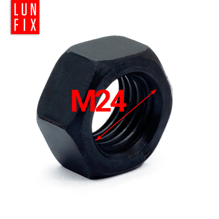Nakrętka sześciokątna M24 DIN 934 klasa 10 czarna 5kg