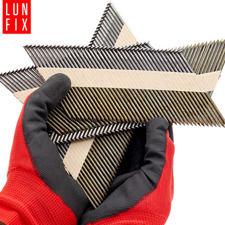 Gwoździe do gwoździarki 75mm 2,8x75 pierścieniowe na papierze czarne 2000szt.