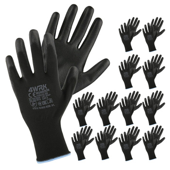 Rękawice robocze ogrodnicze 8 M 12szt.