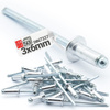 Nity zrywalne 3x6mm aluminiowo-stalowe 50szt.