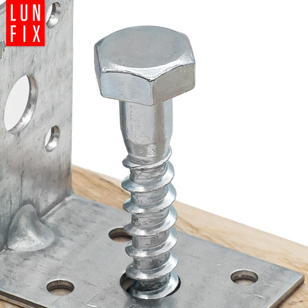 Wkręty do drewna z łbem sześciokątnym 10x60 ocynk DIN571 10szt