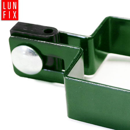 Obejma końcowa początkowa 100x100 mm zielona komplet