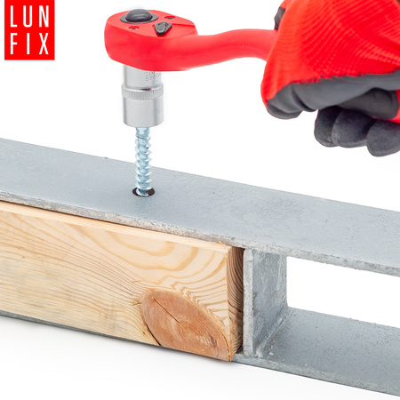 Podstawa słupa typ H 140x600x6 mm kotwa