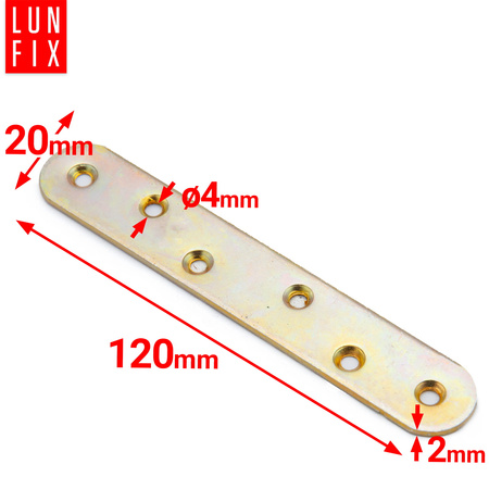 Łącznik meblowy 120x20x2 LR5 1szt.