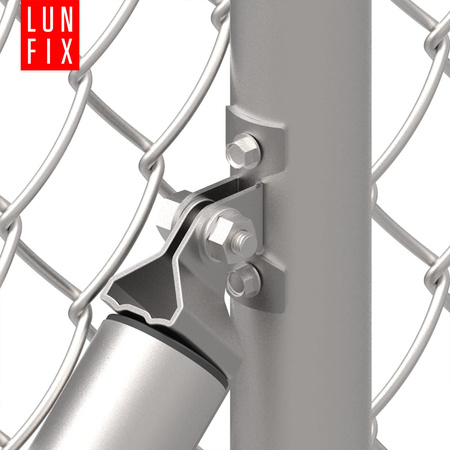 Uchwyt podpory słupka, mocowanie, ocynk, komplet