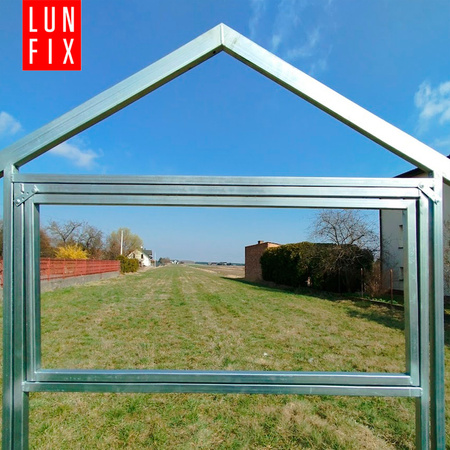 Szklarnia z poliwęglanu 2,8x10m domek profil 20x40mm grubość 6mm