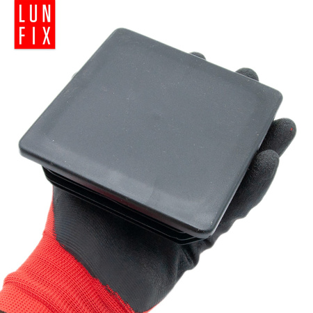 Zaślepka kwadratowa 120x120 nasadka do profili czarna 10szt.