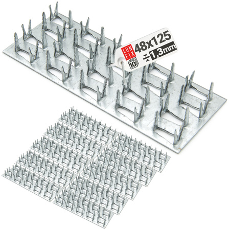 Płytka kolczasta 48x125 10szt