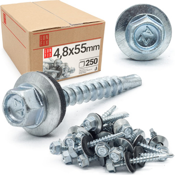Wkręty farmerskie 4,8x55 samowiercące farmery ocynkowane WFD 250szt.