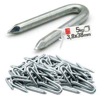 Skoble gwoździe 3,8x38 mm ocynkowane 5kg