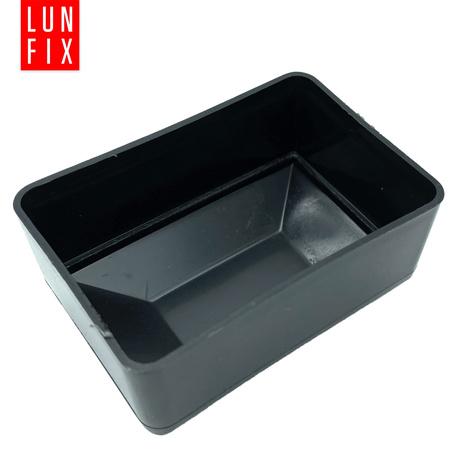 Nasadka na słupek 40x60 mm czarna daszek 10szt.